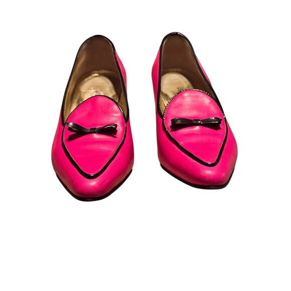 Isaac Mizrahi Barbie pink kitten heel with micro bow detail 5.5 Leather sole - Picture 2 of 7